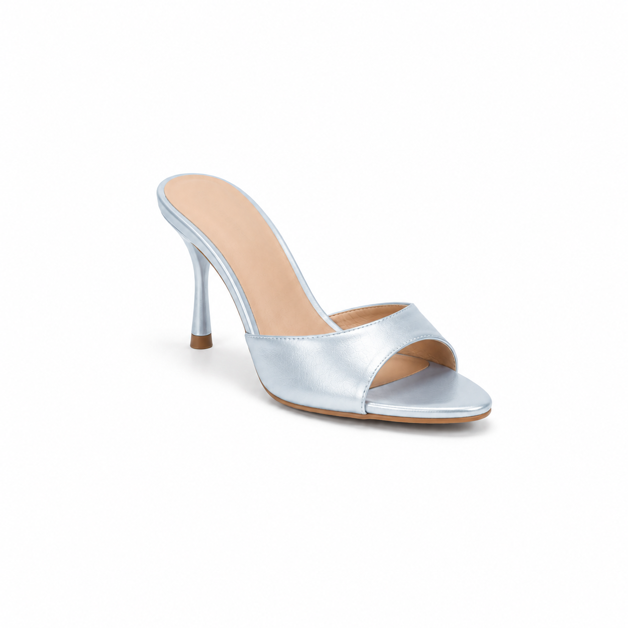 Bianca Blue Satin Heels
