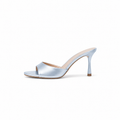 Bianca Blue Satin Heels