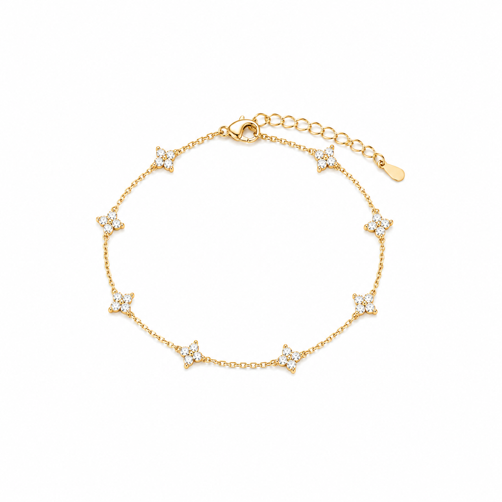 Charlotte Gold Tennis Bracelet