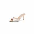 Bianca Cream Satin Heels