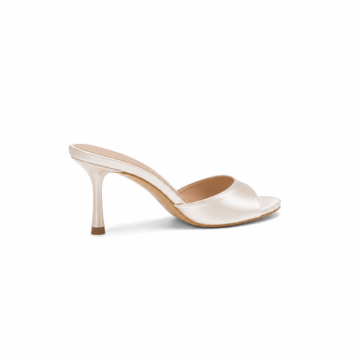 Bianca Cream Satin Heels